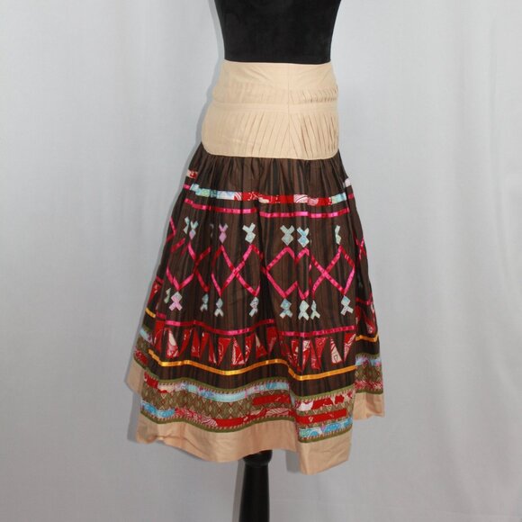 Neiman Marcus Exclusive Colorful Skirt Size 4 - Picture 4 of 6
